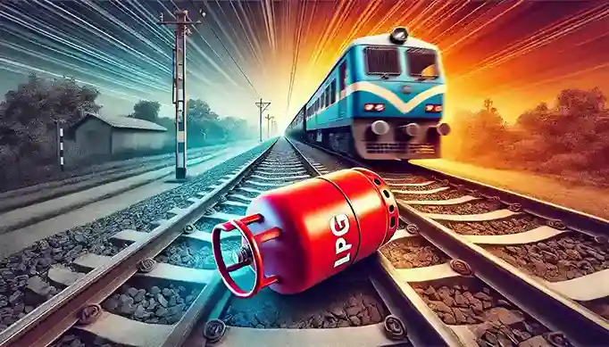 LPG Cylinder on Railway Track in Kanpur - Railway Sabotage